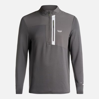 Poleron Hombre Karova Nano F 1/4 Zip Grafito Lippi I24