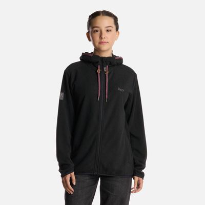 Polerón Teen Girl Stripes Nano-F Full Zip Negro Lippi I25