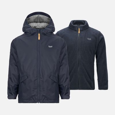 Chaqueta Niña Snowball Fusion-3 Hoody Azul Marino Lippi