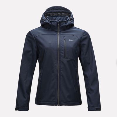 Chaqueta Mujer Macaya Softshell Hoody Jacket Azul Marino Lippi V23