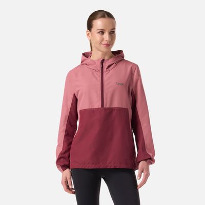 Chaqueta Mujer Nightfall Windbreaker 1/4 Zip Hoody Jacket Rosado V26