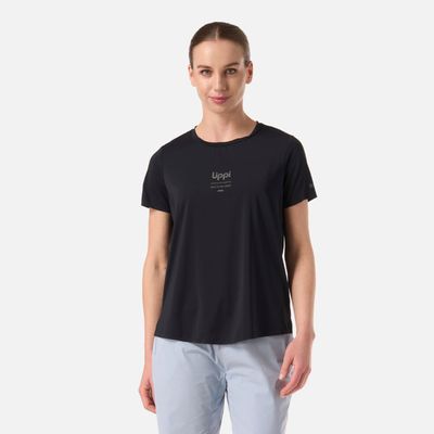 Polera Mujer Air Q-Dry T-Shirt Negro Lippi V26