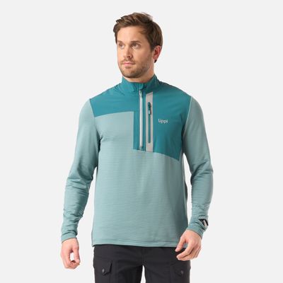 Polerón Hombre Karova Nano F 1/4 Zip Turquesa Lippi V26