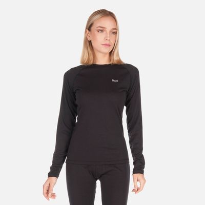 Primera Capa Mujer Skintec Merino Top Negro Lippi V26