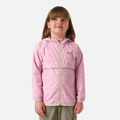 Chaqueta Niña Nightfall Windbreaker Hoody Jacket Print Rosa Lippi V26
