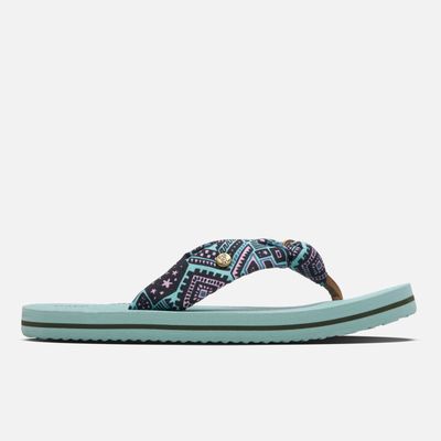 Sandalia Mujer Shancleta Verde Agua Haka Honu V26