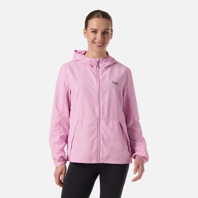 Chaqueta Mujer Nightfall Windbreaker Hoody Jacket Rosa Lippi V26