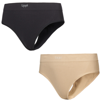 Imagen 1 del producto Ropa Interior Mujer Pack Skintec Sport Hip Hugger Grafito y Taupe Lippi