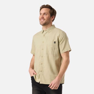 Imagen 2 del producto Camisa Hombre Terrain Linen Shirt Verde Oliva Lippi V26