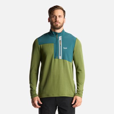 Imagen 2 del producto Poleron Hombre Karova Nano F 1/4 Zip Verde Lippi