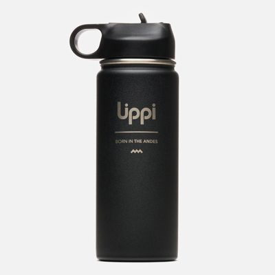 Botella Unisex Light Steel Sport Top 550ml Negro Lippi V25