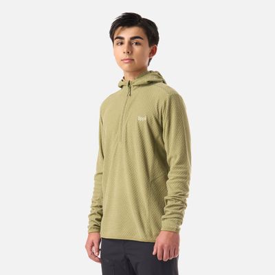 Imagen 2 del producto Polerón Teen Boy Mild Nano-F 1/4 Zip Hoody Verde Lippi V26