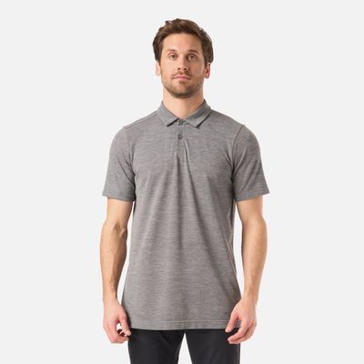 Polera Hombre B-Classic Seamless Polo Gris Melange Lippi V26