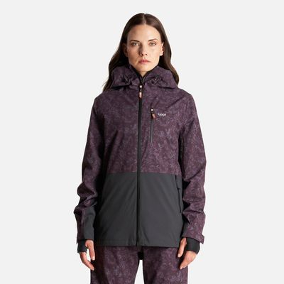 Imagen 2 del producto Chaqueta Mujer Sierra Nevada Light B-Dry Hoody Jacket Print Burdeo Lippi