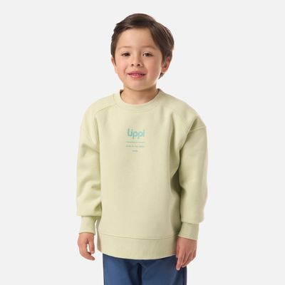 Imagen 1 del producto Polerón Niño Insigne Sweatshirt Oversize Gris Claro / Verde Lippi V26