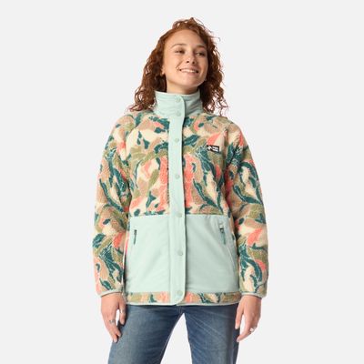 Imagen 1 del producto Polar Mujer Zip-porrito Print Celeste Haka Honu I26