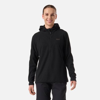 Polerón Mujer Jacaranda Nano-F 1/4 Zip Hoody Negro Lippi V26