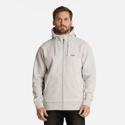 Polerón Hombre Ulmo Full Zip Sweatshirt Gris Claro Lippi I25
