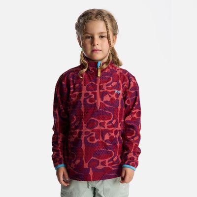 Imagen 2 del producto Poleron Niña Saltamontes Nano-F 14 Zip Print Rosa Lippi