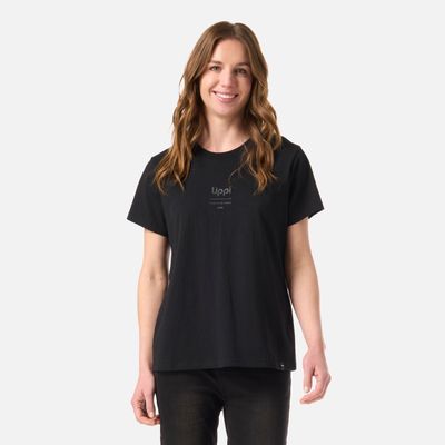 Polera Mujer Ulmo Mid Point T-Shirt Negro Lippi V26