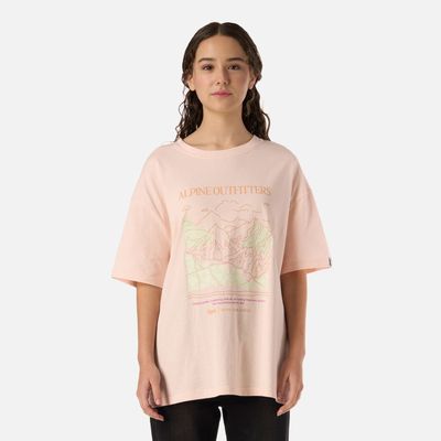 Polera Teen Girl Freedom Oversize T-Shirt Damasco Lippi V26