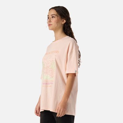 Imagen 2 del producto Polera Teen Girl Freedom Oversize T-Shirt Damasco Lippi V26