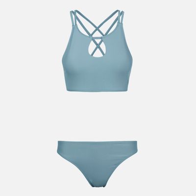 Traje de Baño Mujer Fondo de Bikini Celeste Haka Honu