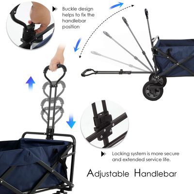 Imagen 2 del producto Carro de arrastre Wagon Metalico Azul