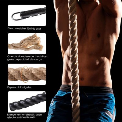 Imagen 2 del producto Trepa Crossfit 6 metros Con Gancho