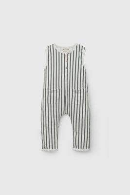 Imagen 2 del producto Jardinera Blanca Rayada De Niño JLPO2178V26