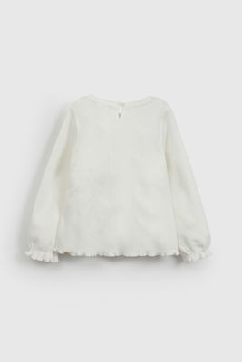 Imagen 2 del producto Polera Blanca Manga Recogida De Niña POPU2009V26