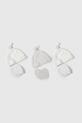 Imagen 1 del producto Pack Tres Gorro Y Tres Mitón De Bebé STGAU109V26