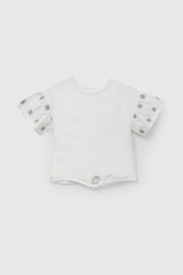 Imagen 2 del producto Polera Blanca Soles Bordados De Niña POJE1409V26