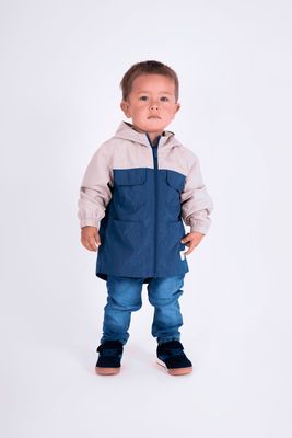 Imagen 2 del producto Chaqueta corta viento azul para niños en crecimiento