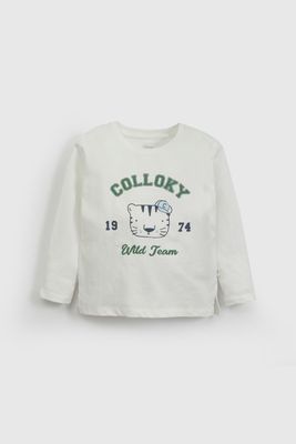 Polera Blanca Colloky De Niño POJE7309V26