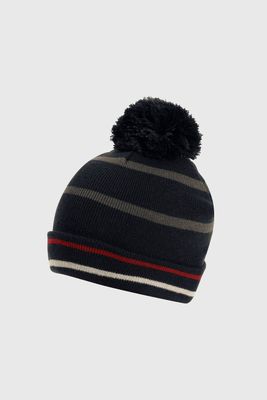 Gorro Tejido con Líneas Azul