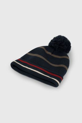 Imagen 2 del producto Gorro Tejido con Líneas Azul