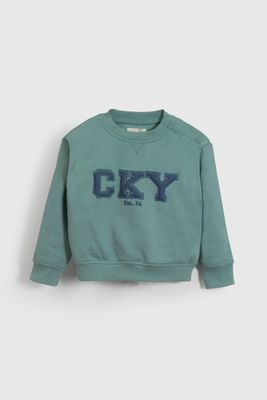 Polerón Verde Oscuro Cky De Niño PLPO6391V26