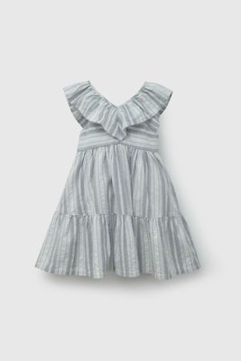 Imagen 1 del producto Vestido Celeste Vuelo Rayas De Niña VEVL0240V26