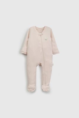 Pijama Rosado Gamuza Conejo De Bebé PJGA0231V26