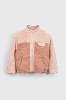 Imagen 1 del producto Chaqueta Polar y Chiporro Rosado con Cierre para Niña  de 3 a 12 años