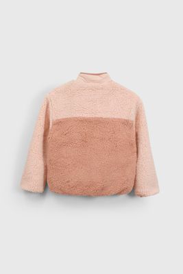 Imagen 2 del producto Chaqueta Polar y Chiporro Rosado con Cierre para Niña  de 3 a 12 años