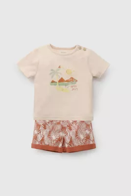 Conjunto Polera y Short Playa de Niño COJE3368V26