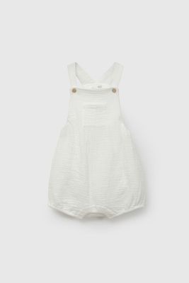 Imagen 2 del producto Jardinera Blanca Unisex De Bebé JLVLU109V26