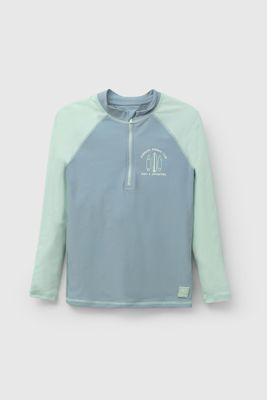 Polera Playa UV Celeste De Niño POLY0359V26