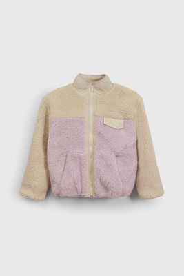 Chaqueta Polar y Chiporro Beige con Cierre para Niña de 3 a 12 años
