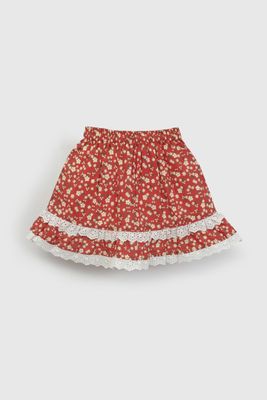 Imagen 2 del producto Falda 18 Flores Rojo De Niña FAVL0682V26