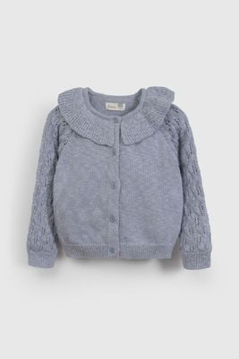 Chaleco Celeste Cuello Vuelos De Niña CHLA1440V26