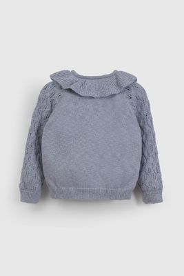 Imagen 2 del producto Chaleco Celeste Cuello Vuelos De Niña CHLA1440V26