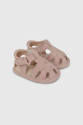 Imagen 2 del producto Sandalia Cangrejera Rosada Estampada Flores 13000230V26